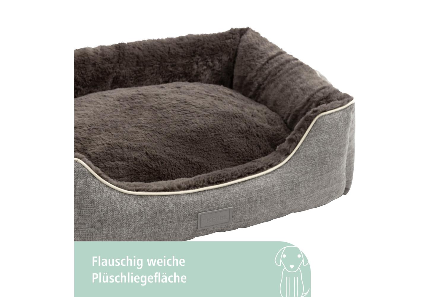 Kerbl Pet Ker-81315 - Snugly Bed Samuel Silver/darkgrey,50x4-2