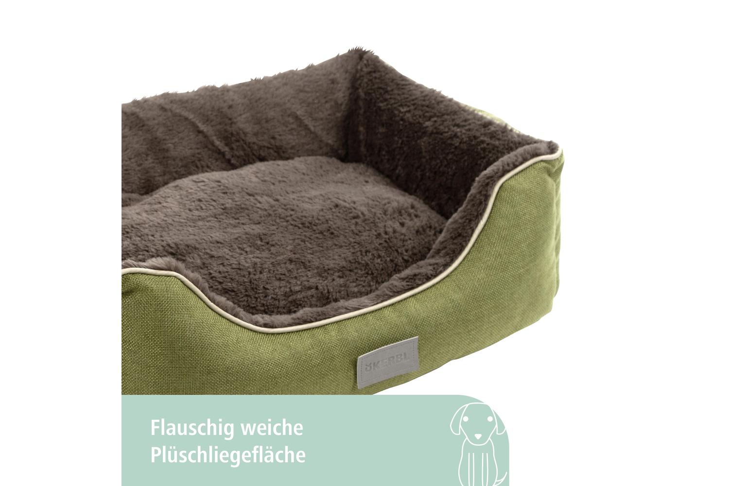 Kerbl Pet Ker-81317 - Snugly Bed Samuel Grey/green,50x40x15c-2