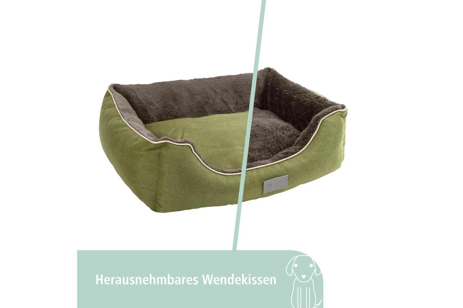 Kerbl Pet Ker-81317 - Snugly Bed Samuel Grey/green,50x40x15c-3