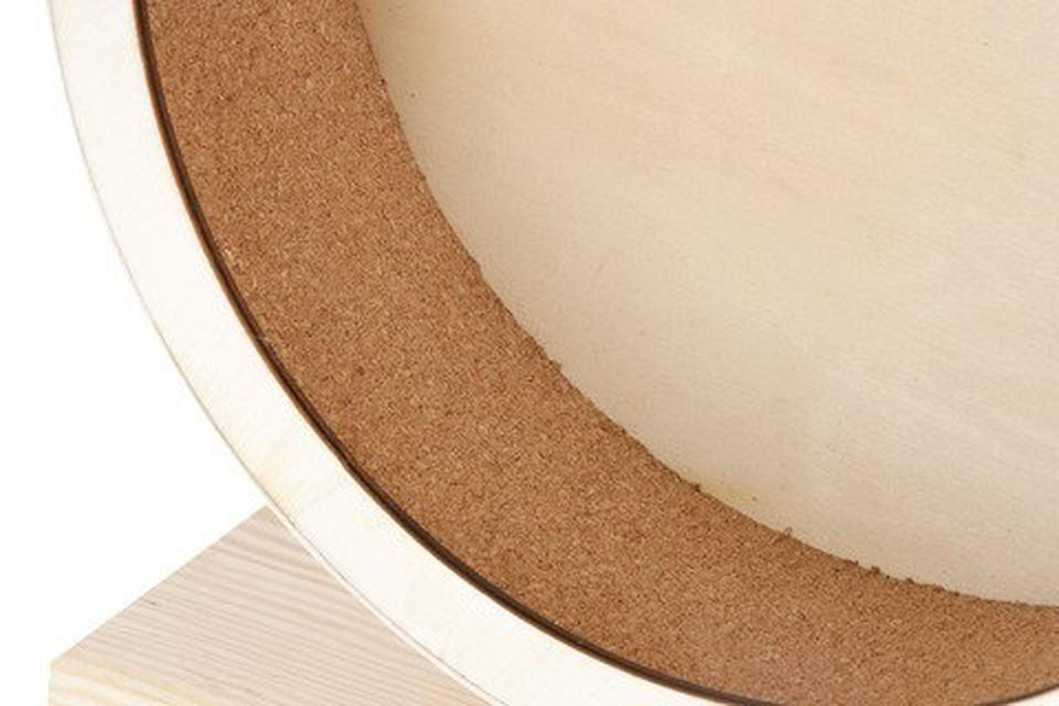 Kerbl Ker-81787 - Hamster Wheel Wood/kork 22cm,brown Carton-3