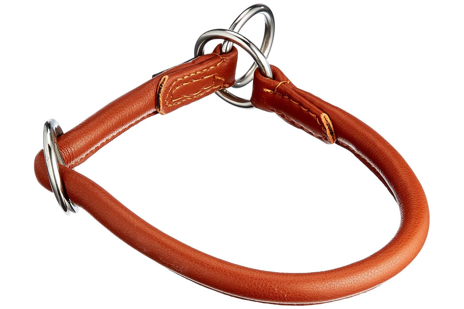 Kerbl Pet Ker-81090 - Round Leather Choker Roma Stopper, 45c-2