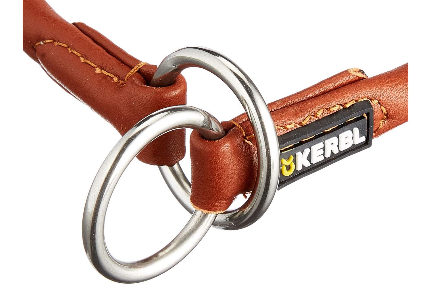 Kerbl Pet Ker-81090 - Round Leather Choker Roma Stopper, 45c-3