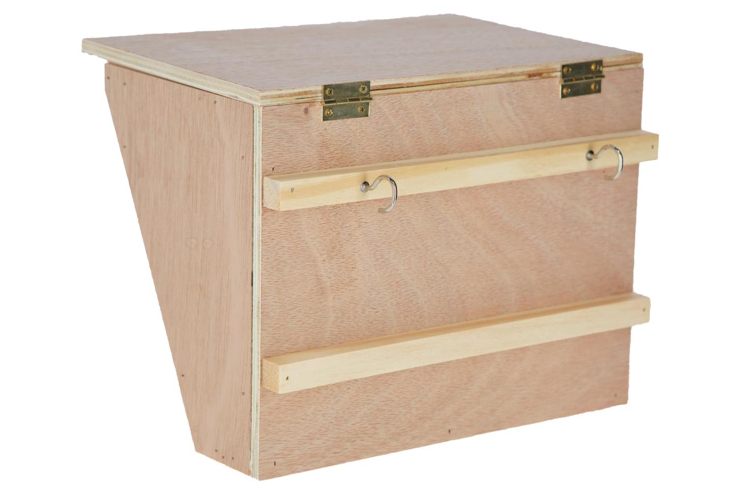 Kerbl Pet Ker-84405 - Hay Manger With Wooden Lid 25 X 17 X 2-2