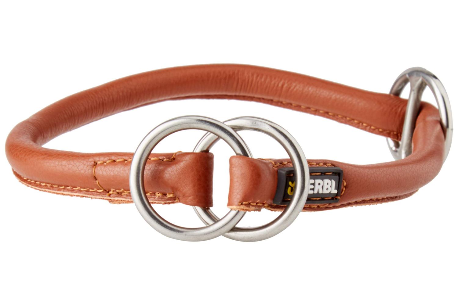 Kerbl Pet Ker-81092 - Round Leather Choker Roma Stopper, 50c