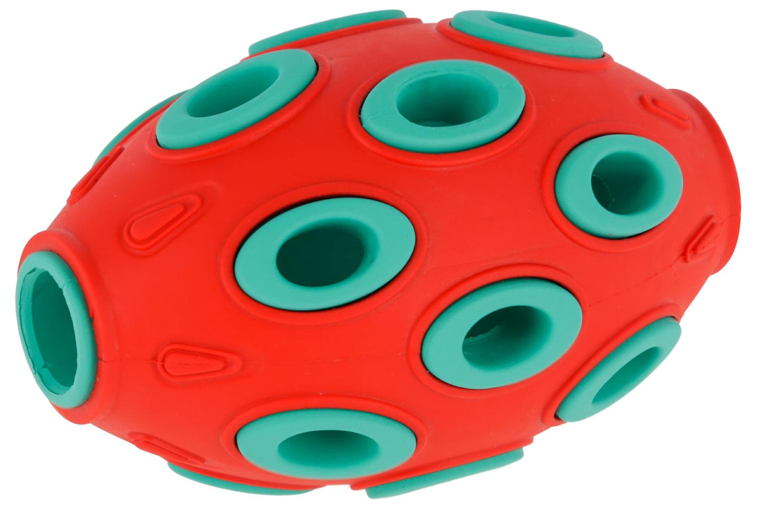 Kerbl Ker-80985 - Rugby Toyfastic Fillable Red/aqua, 12 X 7,