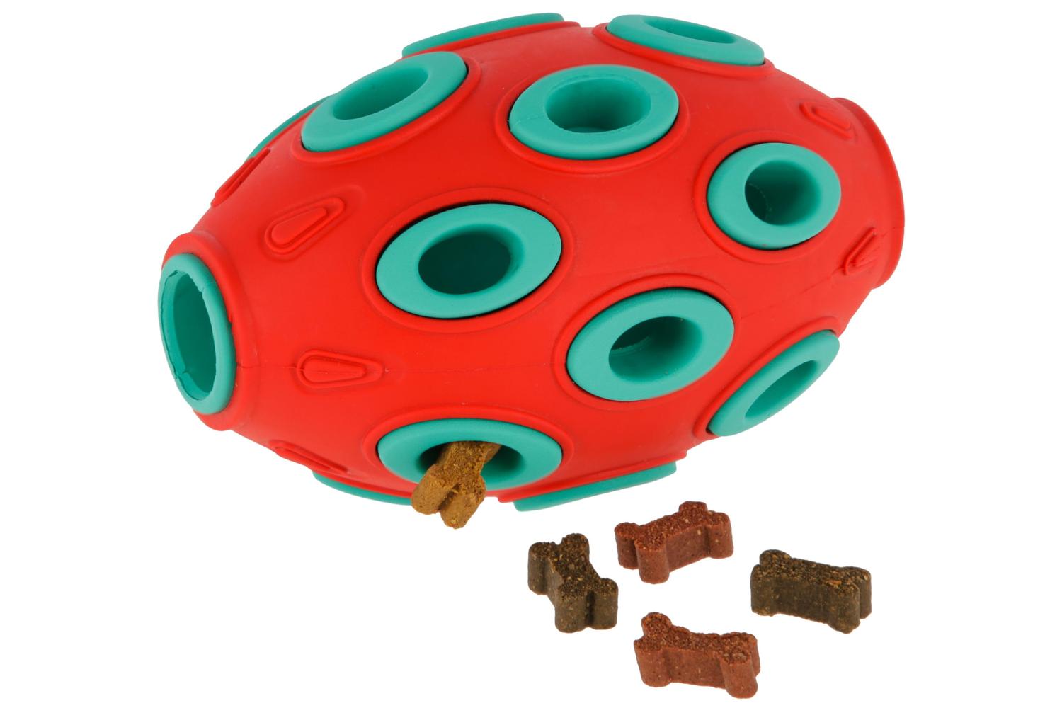 Kerbl Ker-80985 - Rugby Toyfastic Fillable Red/aqua, 12 X 7,-2