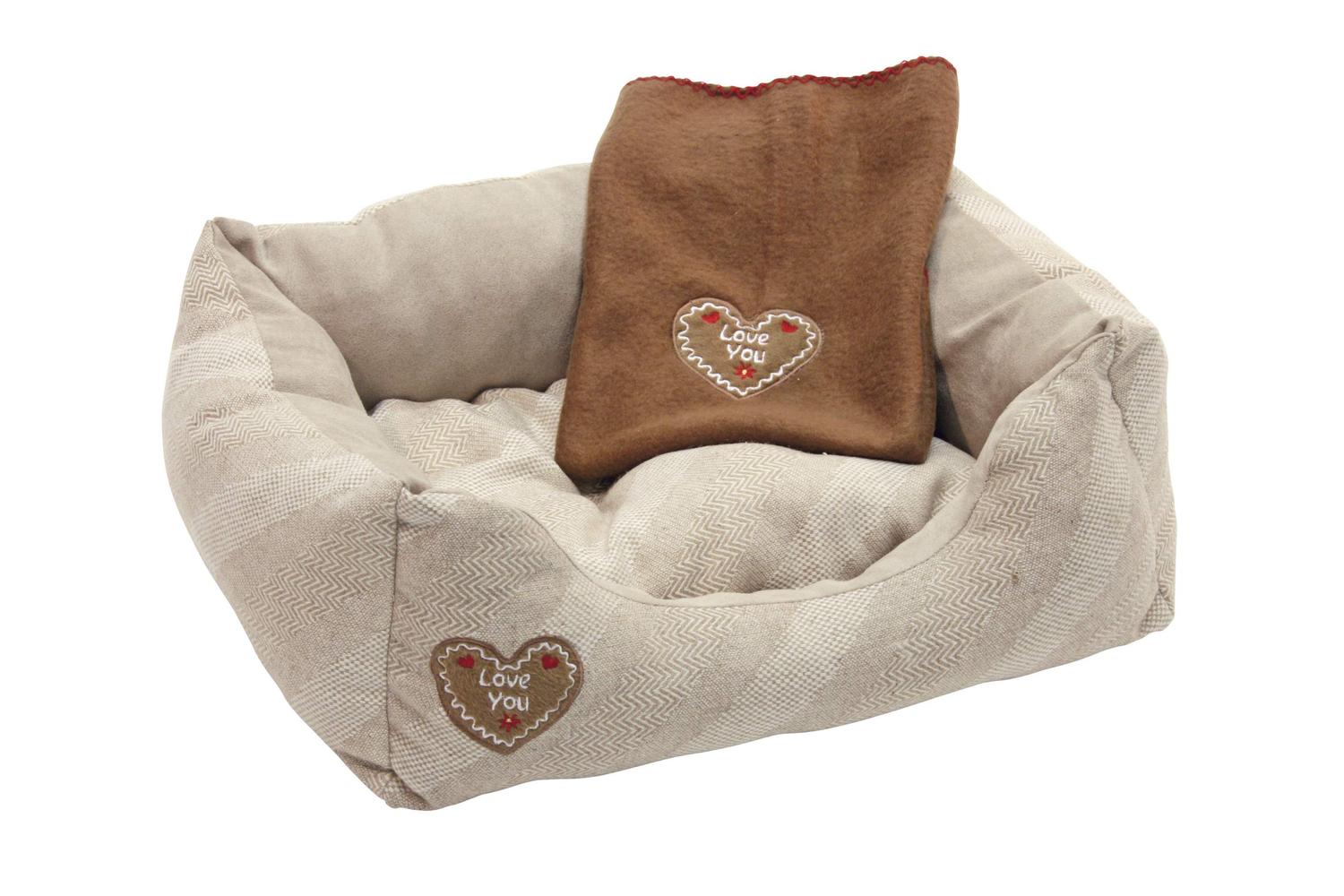 Kerbl Ker-81262 - Snugly Love You 61x48x18cm / 65x50cm, Beig