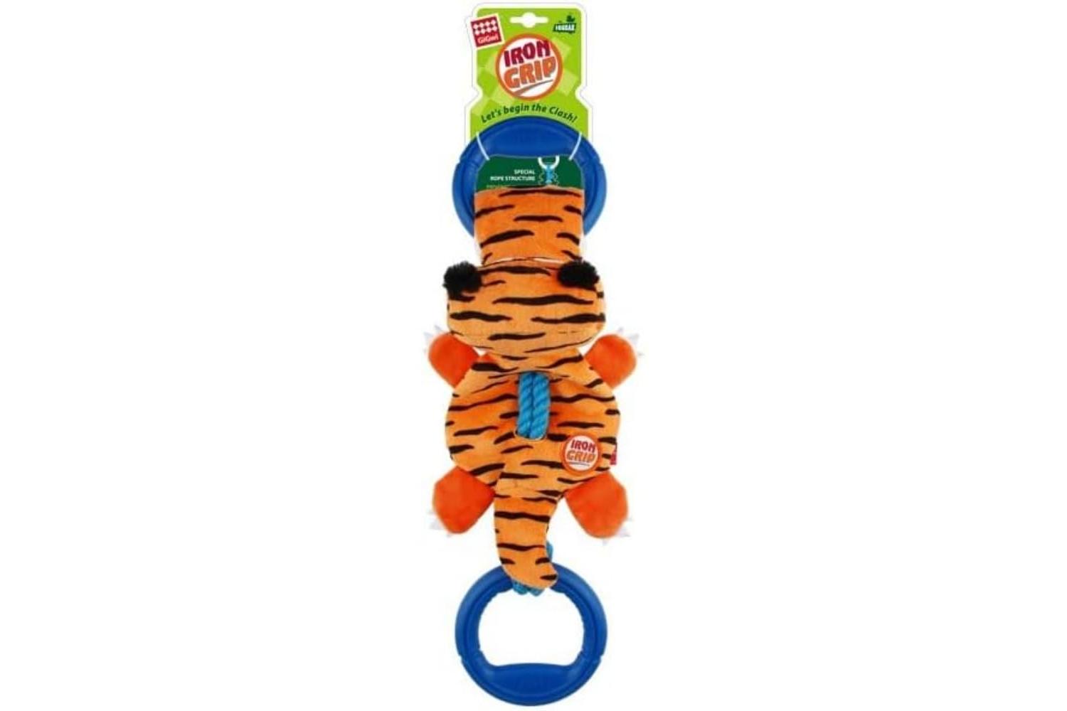 Gigwi Pei-265967 - Gigwi Iron Grip Tiger Plush Tug Toy With