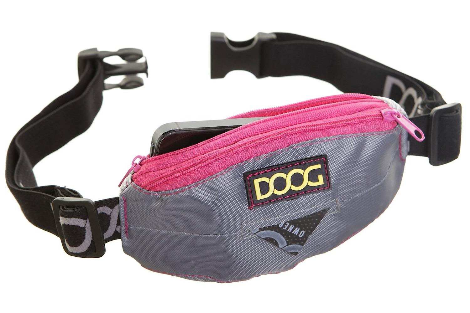 Doog Pei-265004 - Doog Mini Belt - Neon Grey With Pink Trim