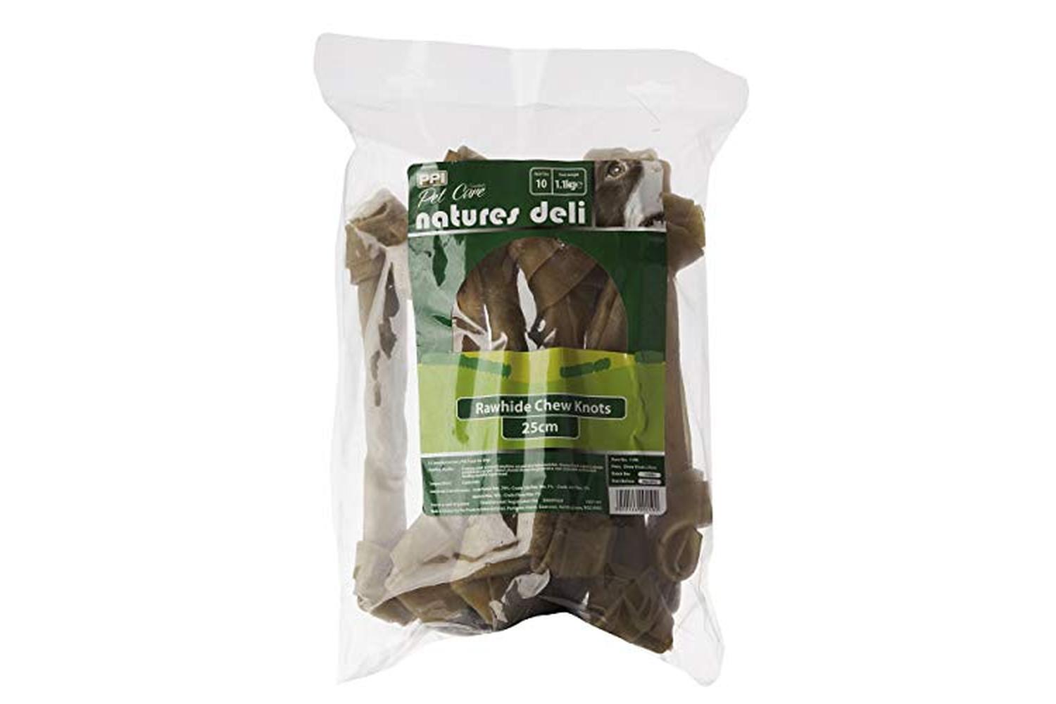 Ppi Pei-1198 - Ppi 25cm Rawhide Chew Knots 10 Pk [sng] 1.1kg-2