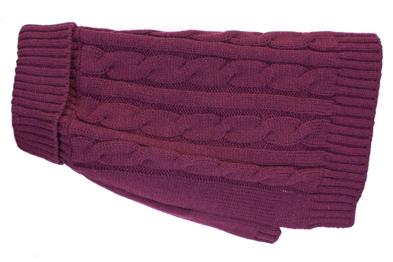 Buster & Beau Pei-267695 - Charlton Cable Knit Deep Berry Lg