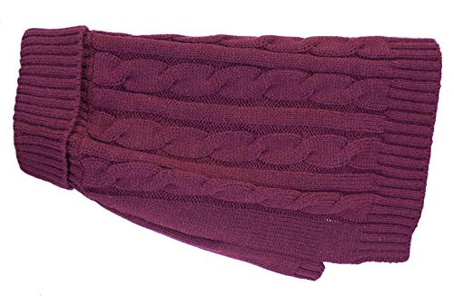 Buster & Beau Pei-267694 - Charlton Cable Knit Deep Berry Me-2