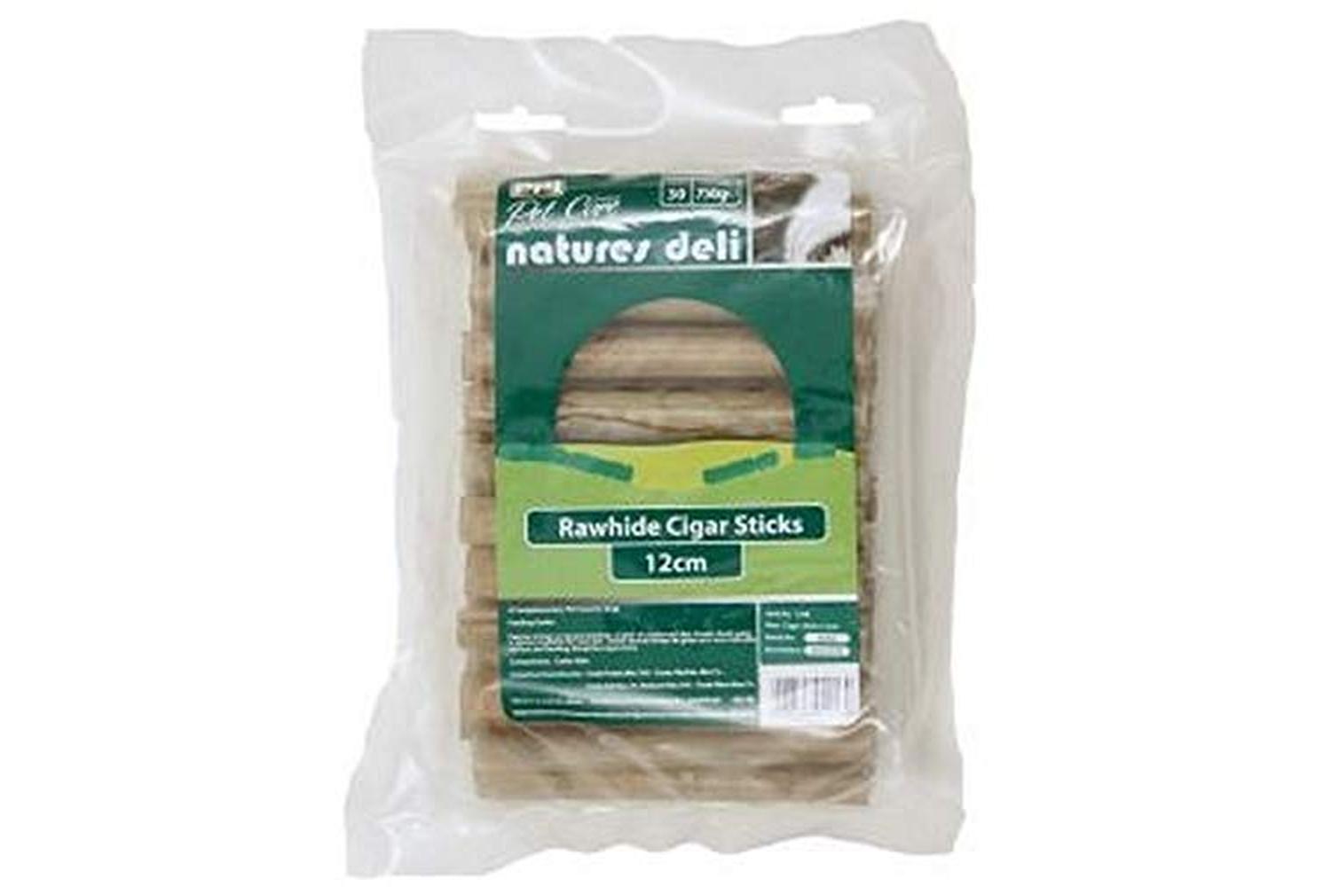 Ppi Pei-1246 - Natures Deli 12cm Rawhide Cigar Sticks 30 Pk