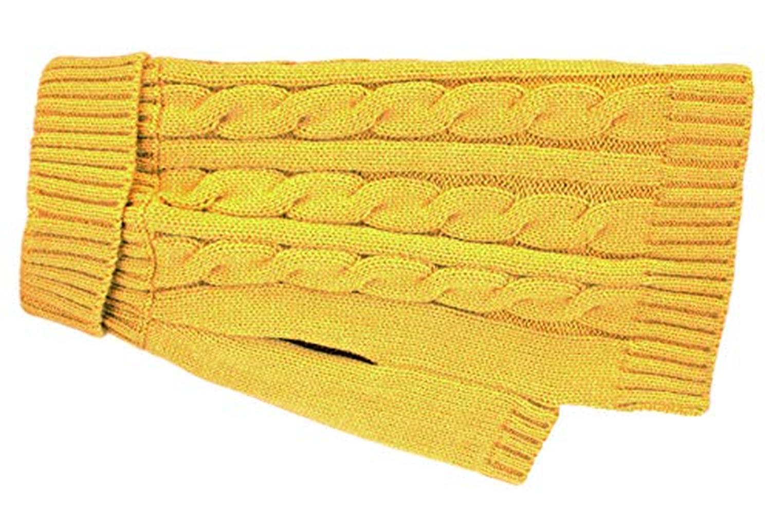 Buster & Beau Pei-266384 - Charlton Cable Knit Mustard X-sml-2