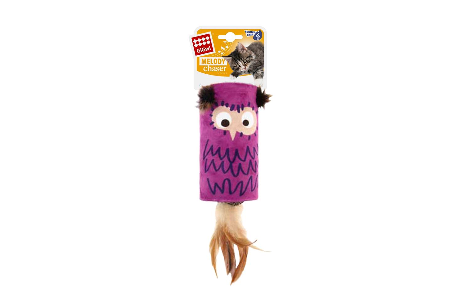 Gigwi Pei-266485 - Gigwi Cat Melody Chaser Owl Tube With Sou