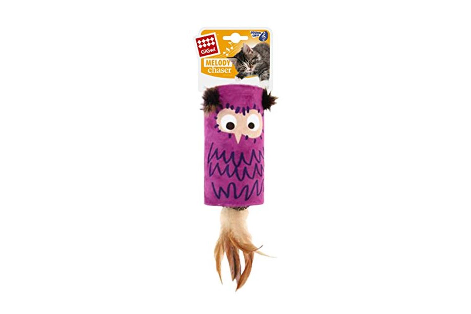 Gigwi Pei-266485 - Gigwi Cat Melody Chaser Owl Tube With Sou-2