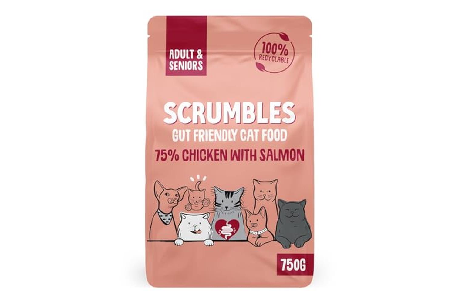 Scrumbles Pei-267696 - Scrumbles Dry Cat Food Adult Salmon 7-2