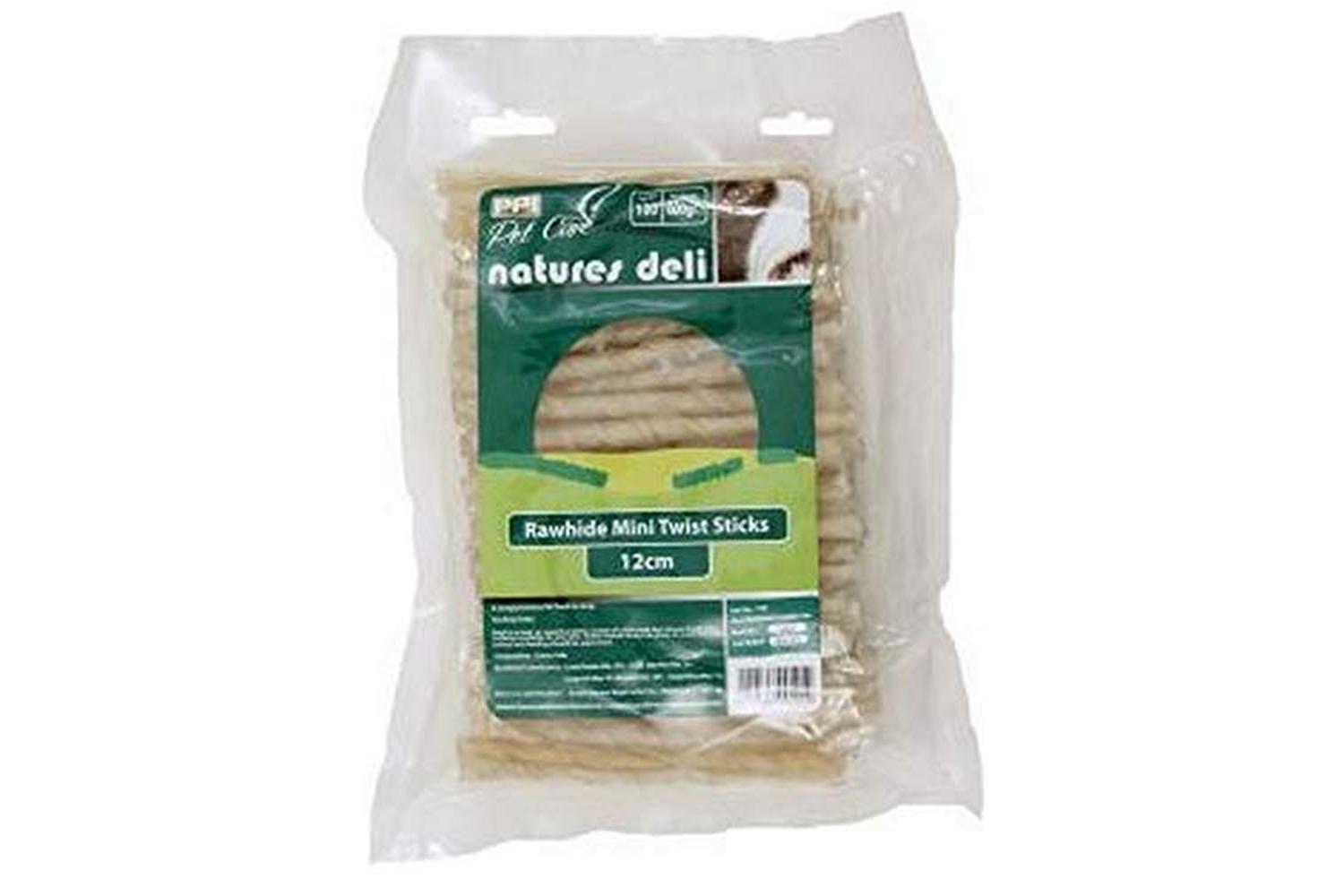 Ppi Pei-1199 - Natures Deli 12cm Rawhide Mini Twist Sticks 1-2