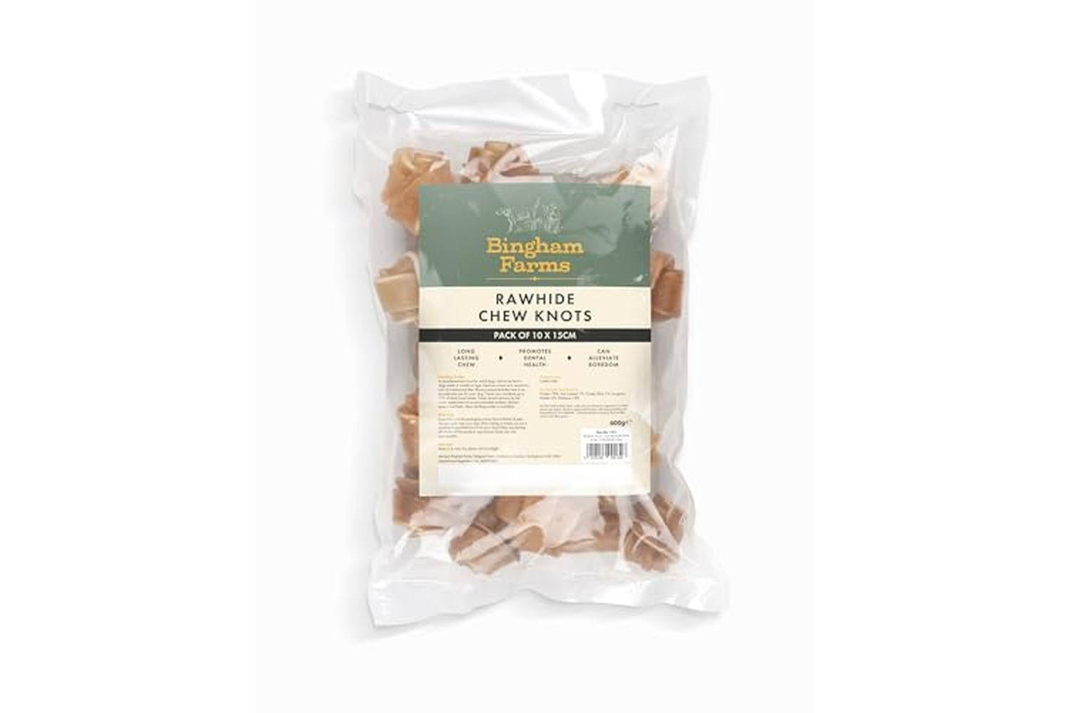 Bingham Farms Pei-1211 - Ppi 15cm Rawhide Chew Knots 10 Pk [-2