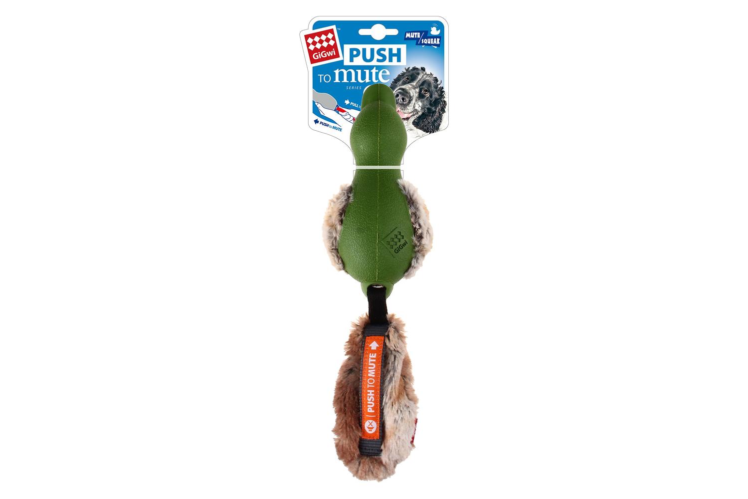 Gigwi Pei-265922 - Gigwi Duck 'push To Mute' With Plush Tail