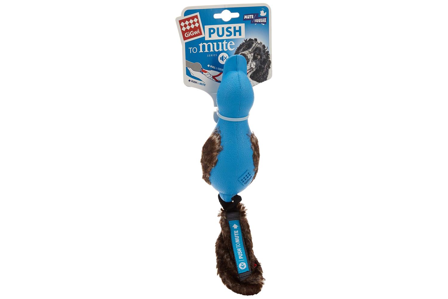 Gigwi Pei-265921 - Gigwi Duck 'push To Mute' With Plush Tail