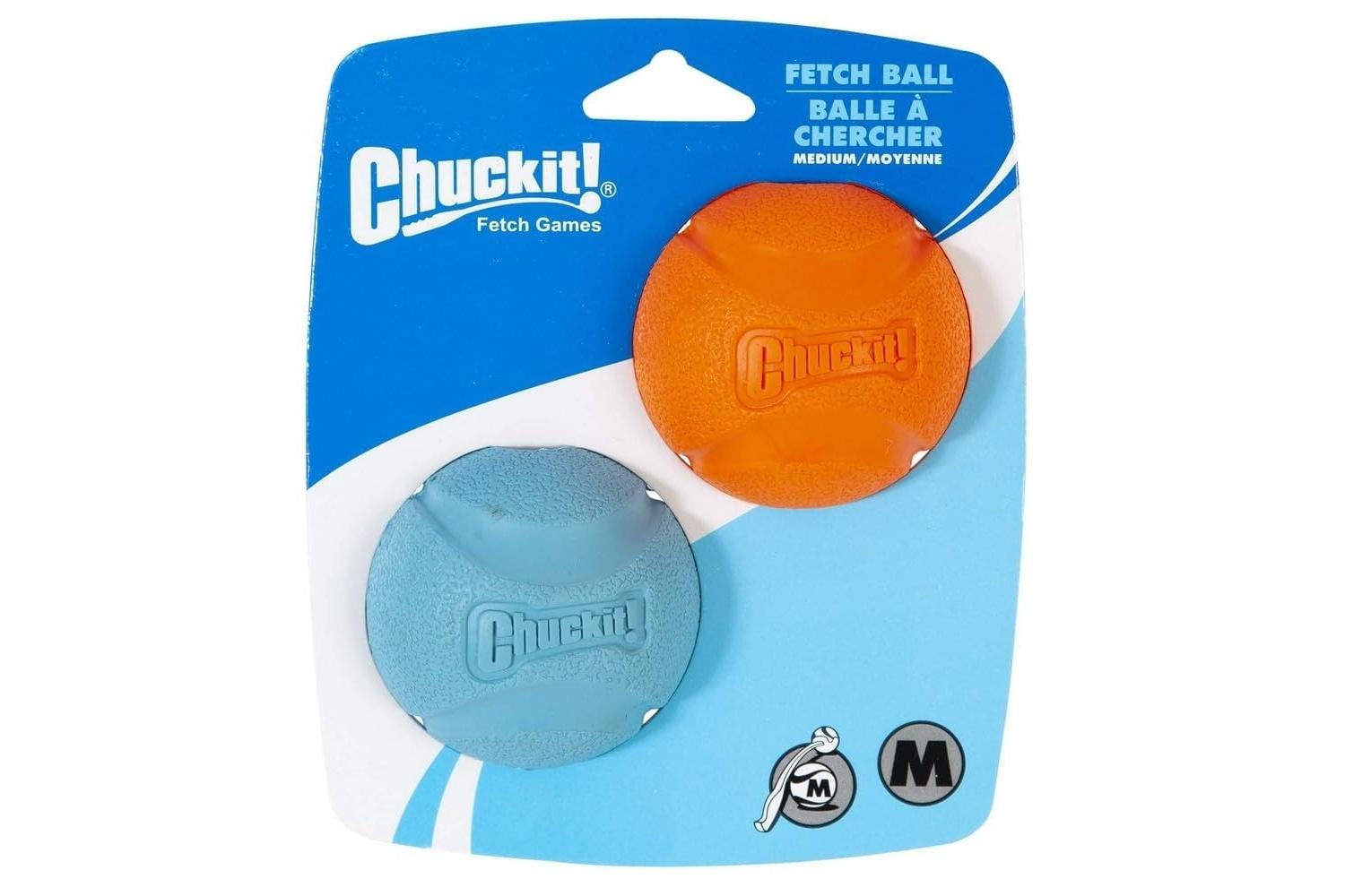 Chuckit! Pei-39537 - Chuckit! Fetch Ball 2 Pack Medium 6.5cm