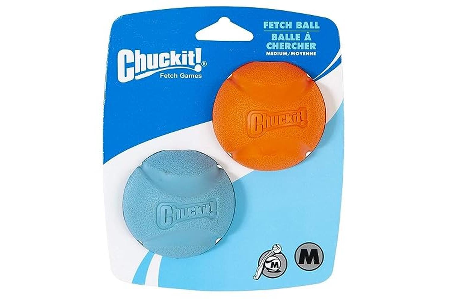 Chuckit! Pei-39537 - Chuckit! Fetch Ball 2 Pack Medium 6.5cm-2