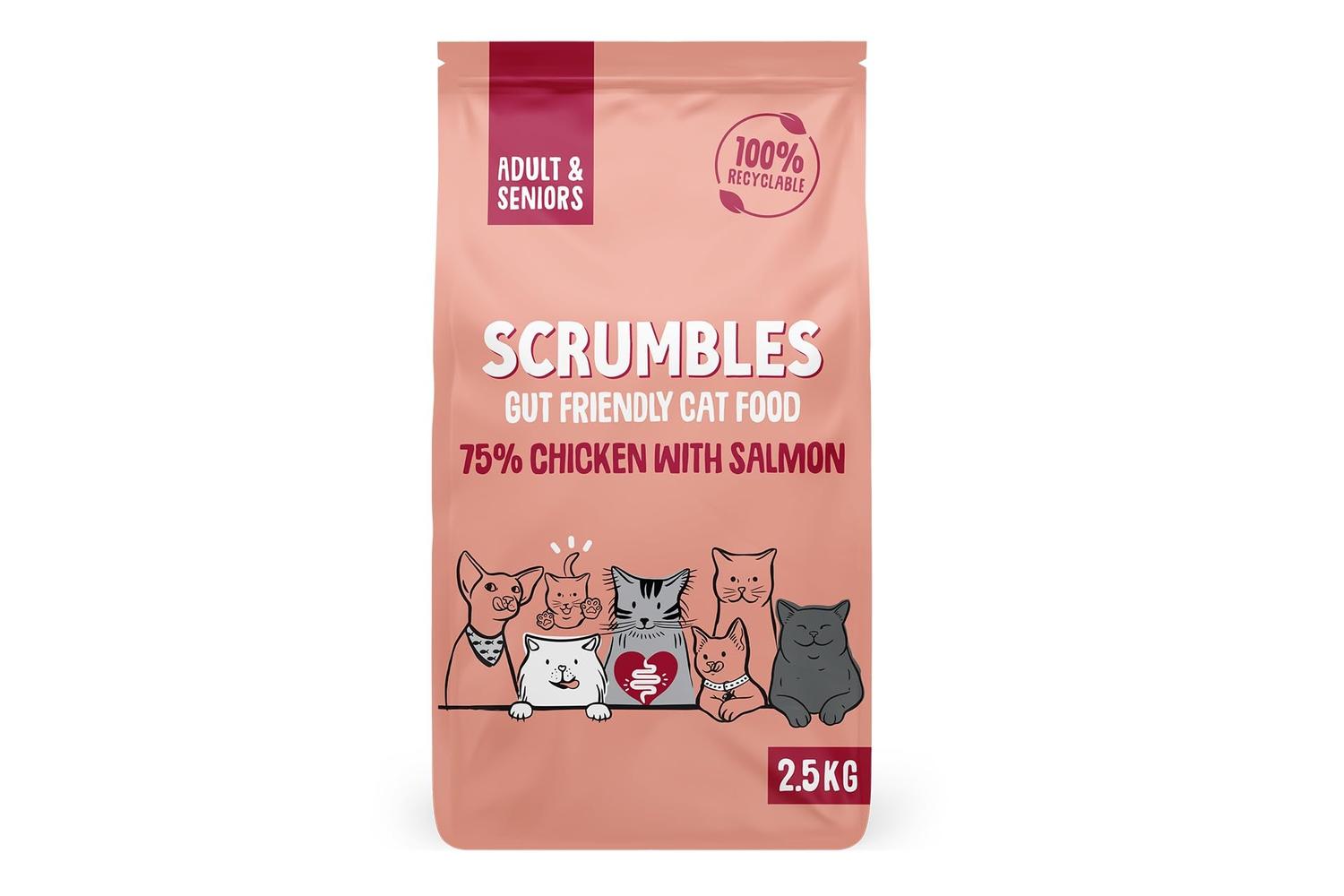 Scrumbles Pei-267699 - Scrumbles Dry Cat Food Adult Salmon 2