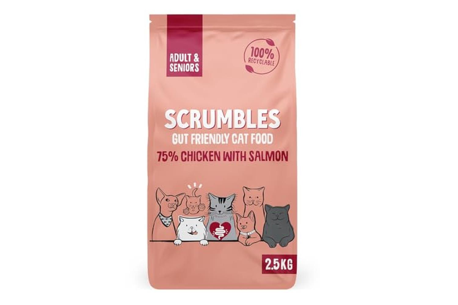 Scrumbles Pei-267699 - Scrumbles Dry Cat Food Adult Salmon 2-2