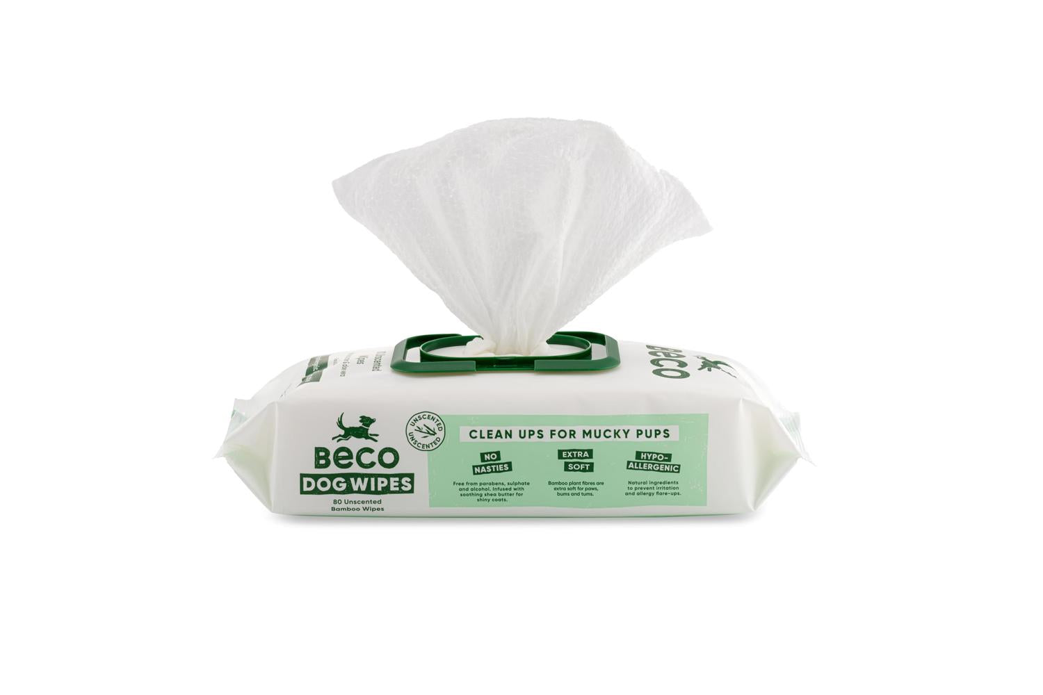 Beco Pei-269766 - Beco Bamboo Dog Wipes Unscented