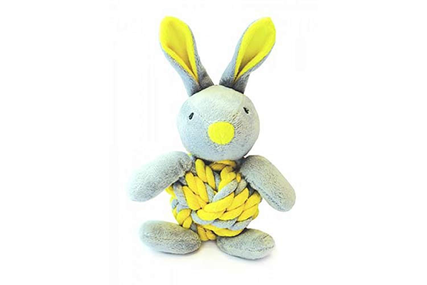 Happy Pet Pei-268641 - Little Rascals Knottie Bunny Yellow