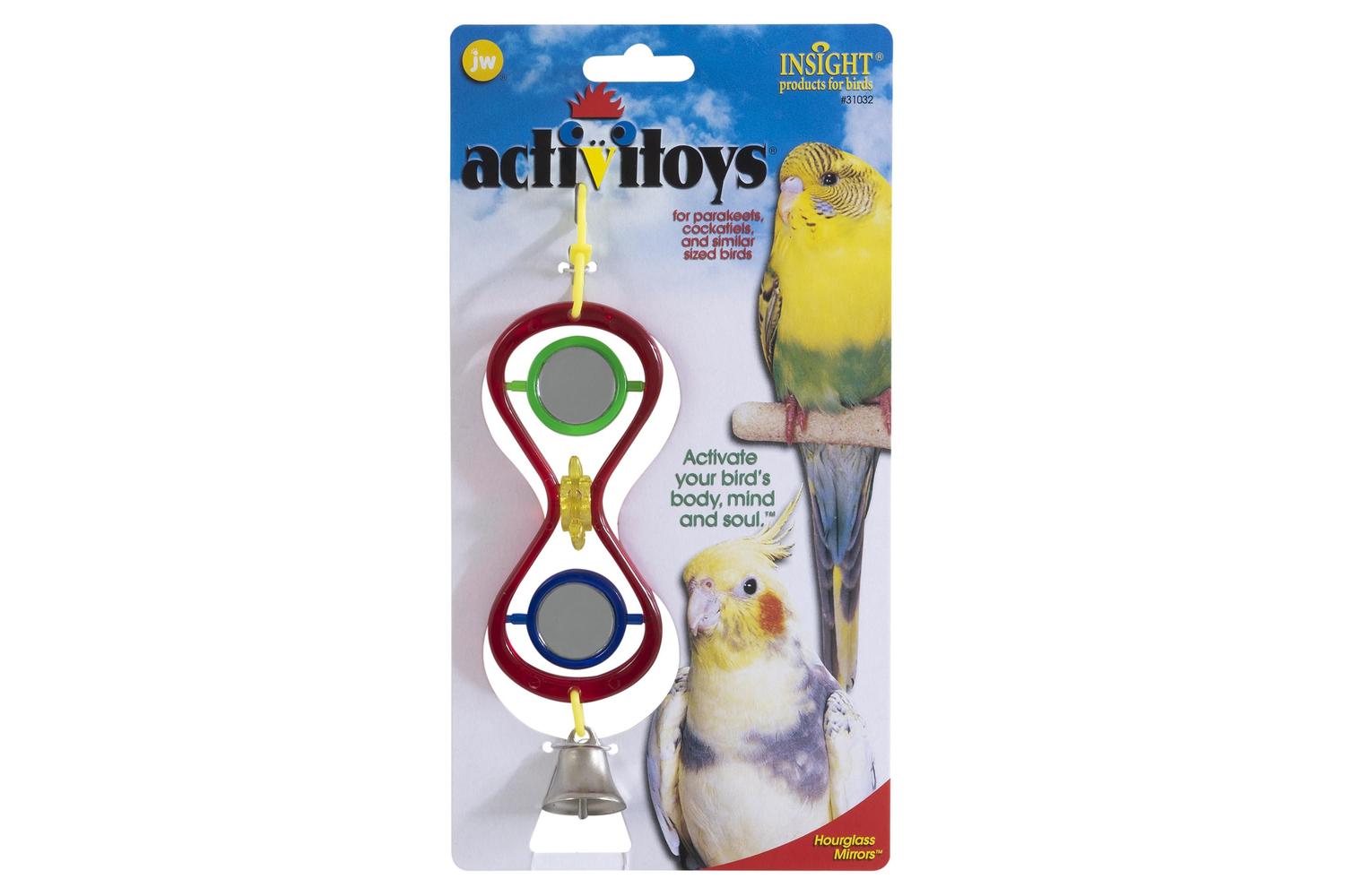 Jw Pei-41823 - Jw Bird Toy Hour Glass Mirror