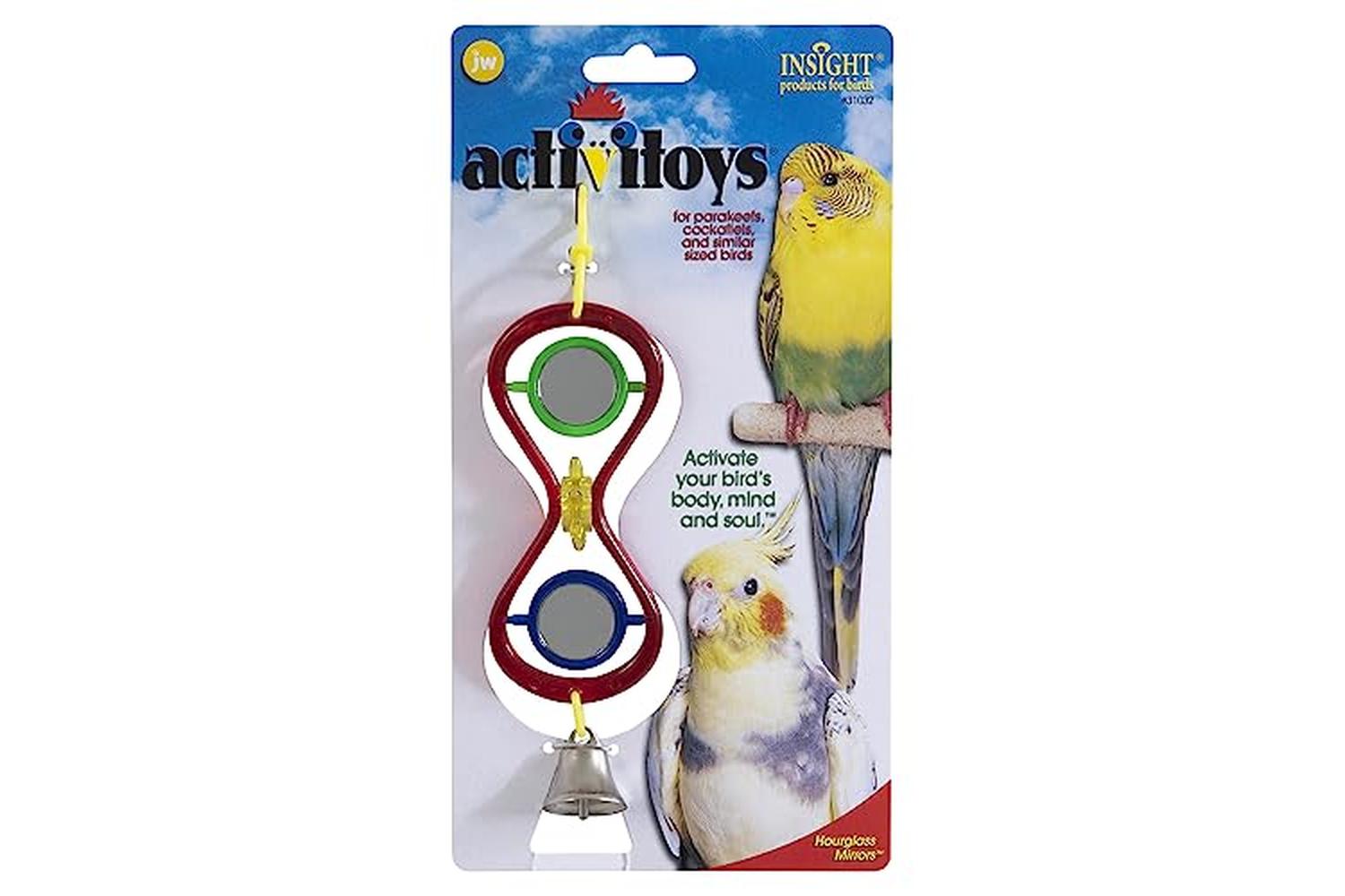 Jw Pei-41823 - Jw Bird Toy Hour Glass Mirror-2