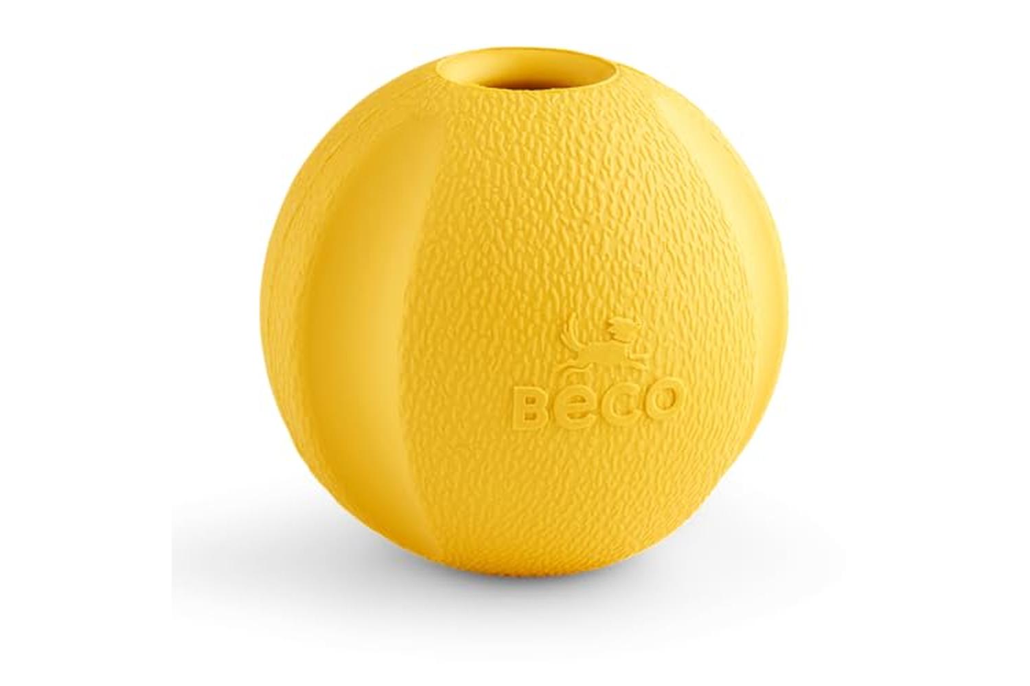 Beco Pei-269852 - Beco Natural Rubber Fetch Ball Yellow-2