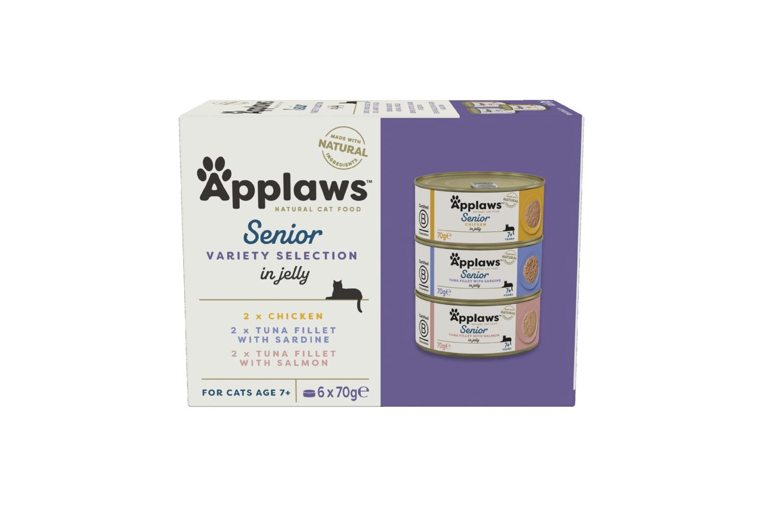 Applaws Pei-268975 - Applaws Cat Tin Multipack 4x(6x70g) Sen