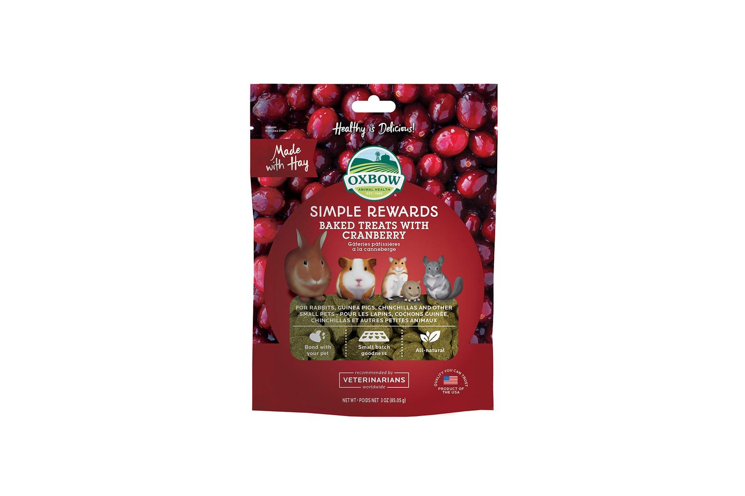 Oxbow Pei-361354 - Oxbow Simple Rewards Baked Treats Cranber