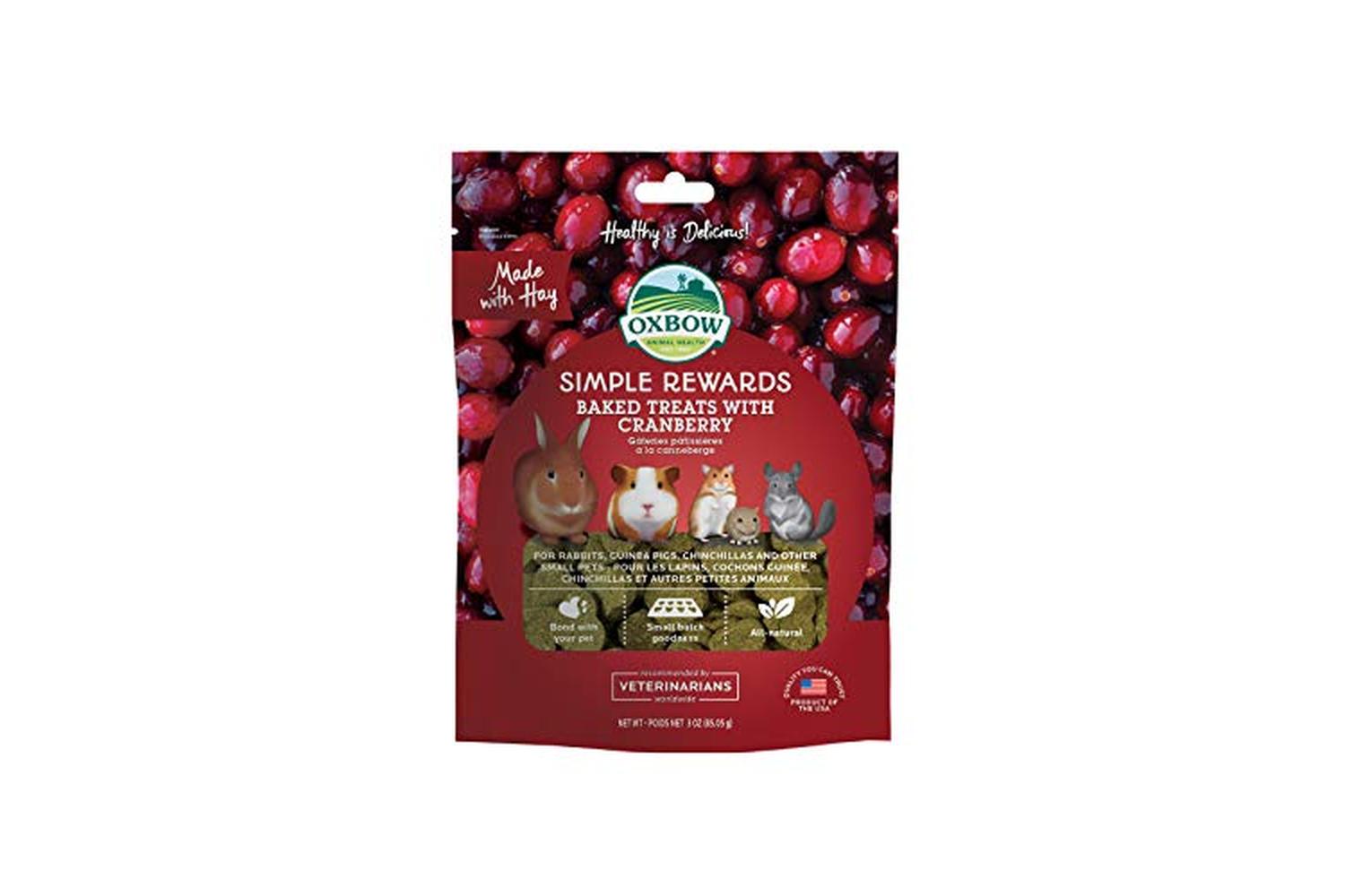 Oxbow Pei-361354 - Oxbow Simple Rewards Baked Treats Cranber-2