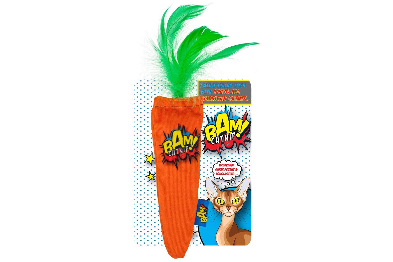 Bam Pei-266994 - Bam Catnip Carrot Cat Toy