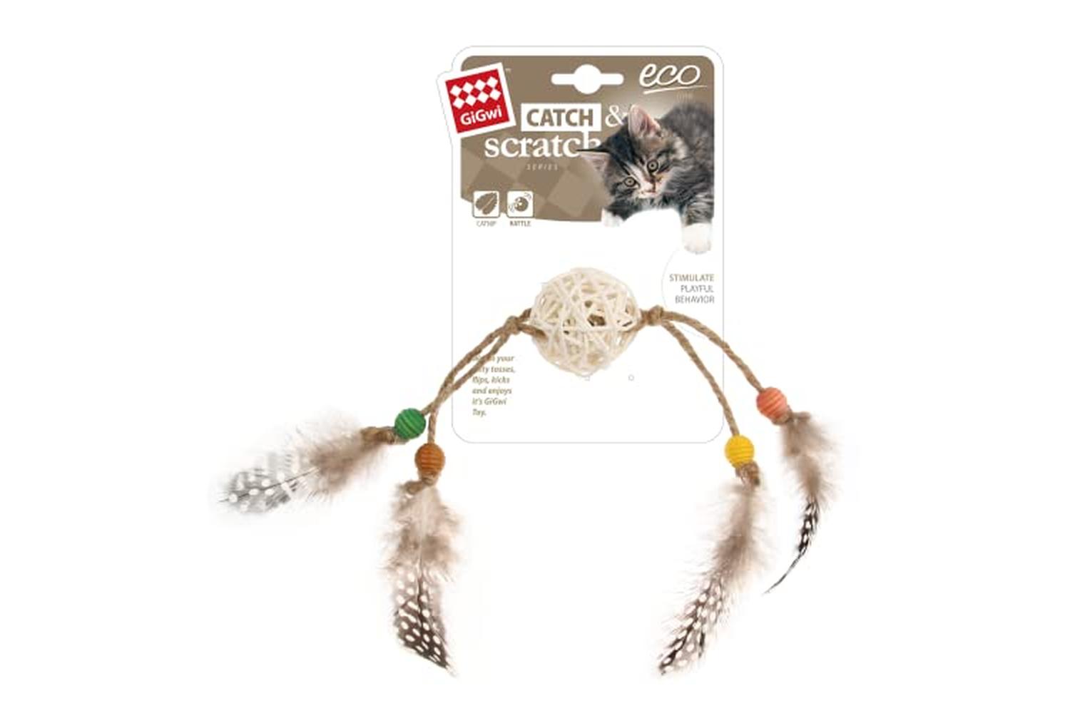 Gigwi Pei-266316 - Gigwi Eco Catch And Scratch Cat Toy With-2