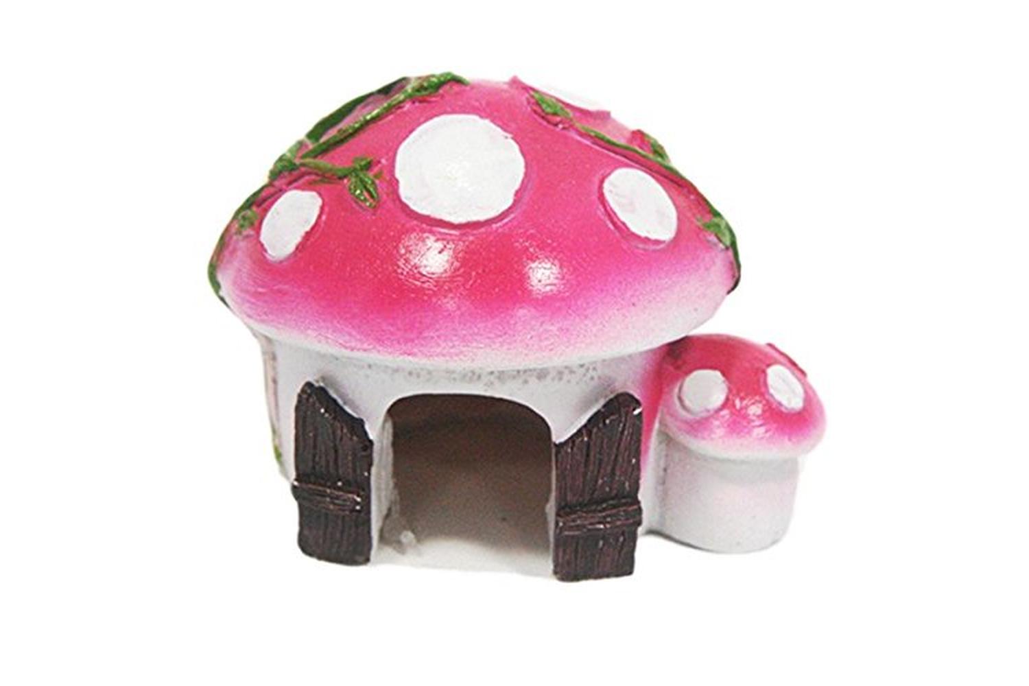 Mezzaluna Gifts Pei-268130 - Betta Small Pink Mushroom House