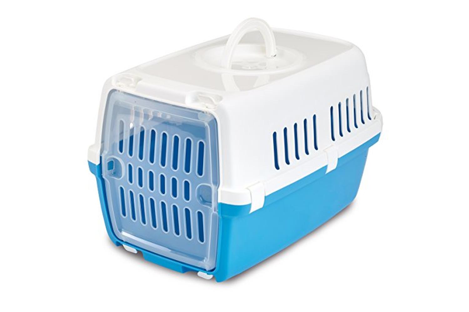 Savic Pei-37661 - Savic Zephos 1 Plast Pet Carrier Wh/blu 48-2
