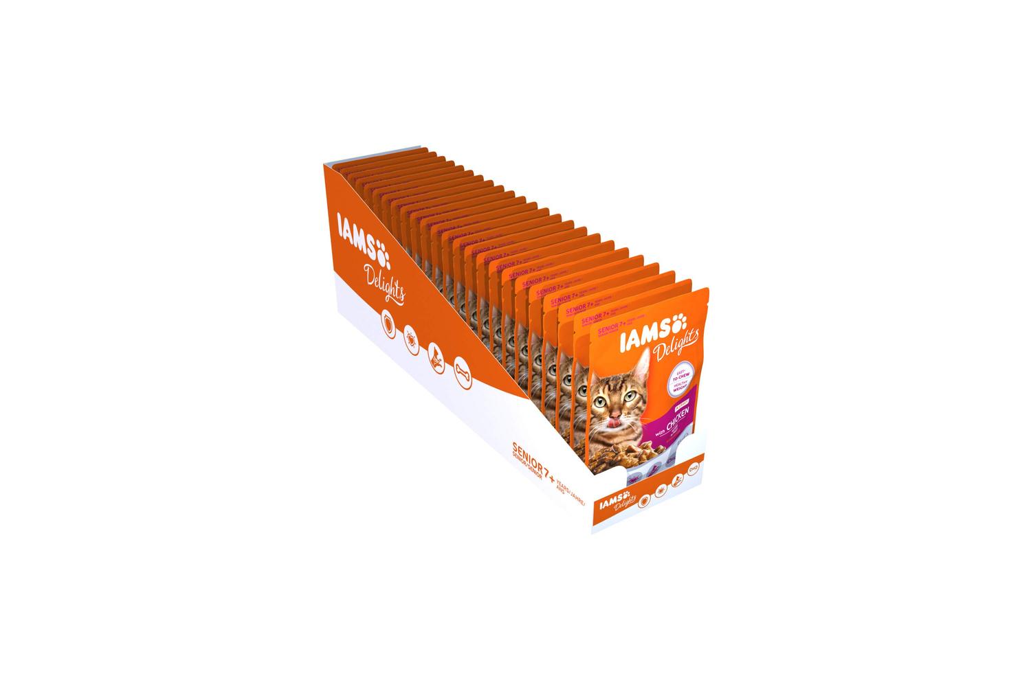 Iams Pei-262881 - Iams Senior Cat 7+ Delights Chicken In Gra