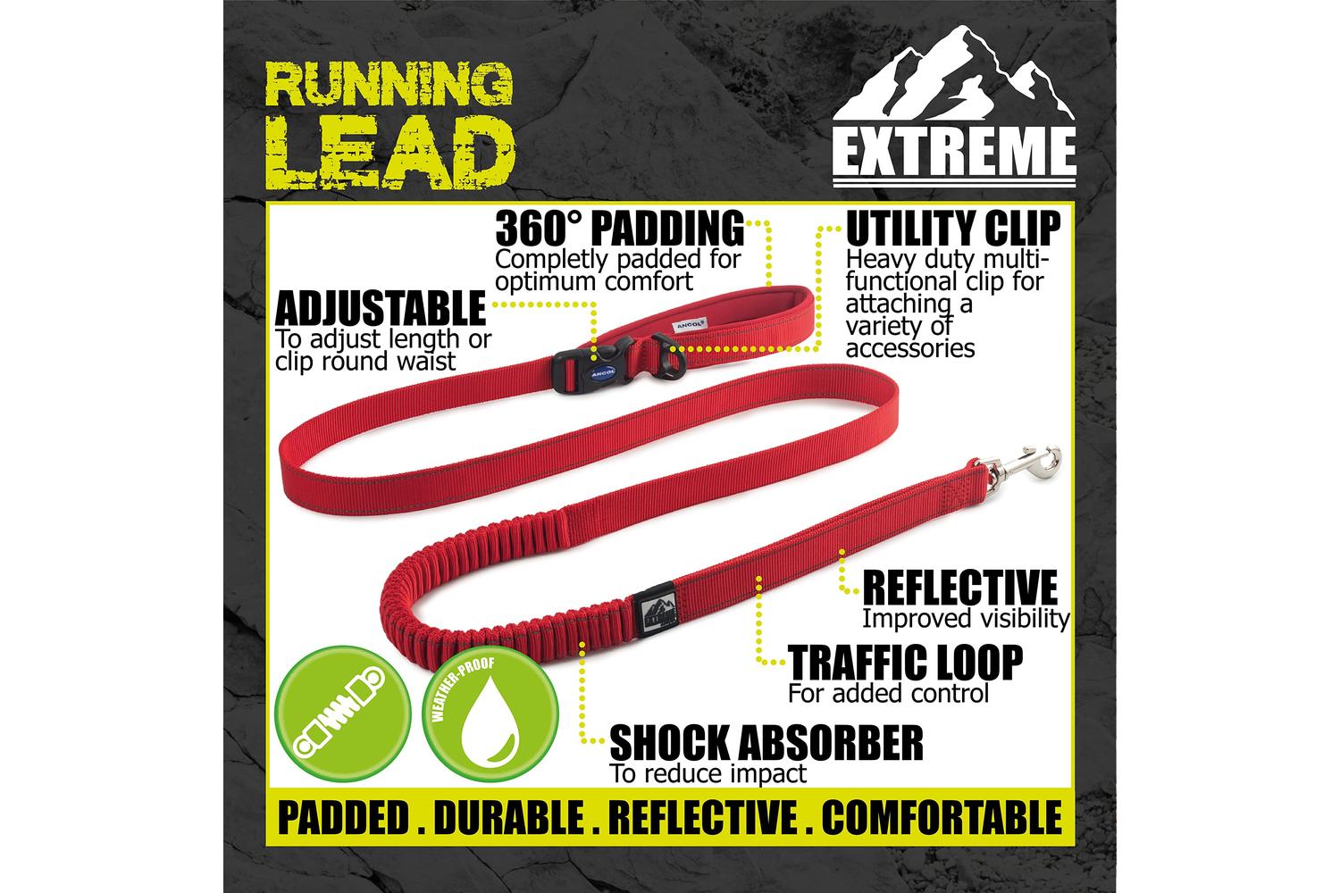 Ancol Bp-647794 - An Extrme Shock Lead Red - 180cm-2