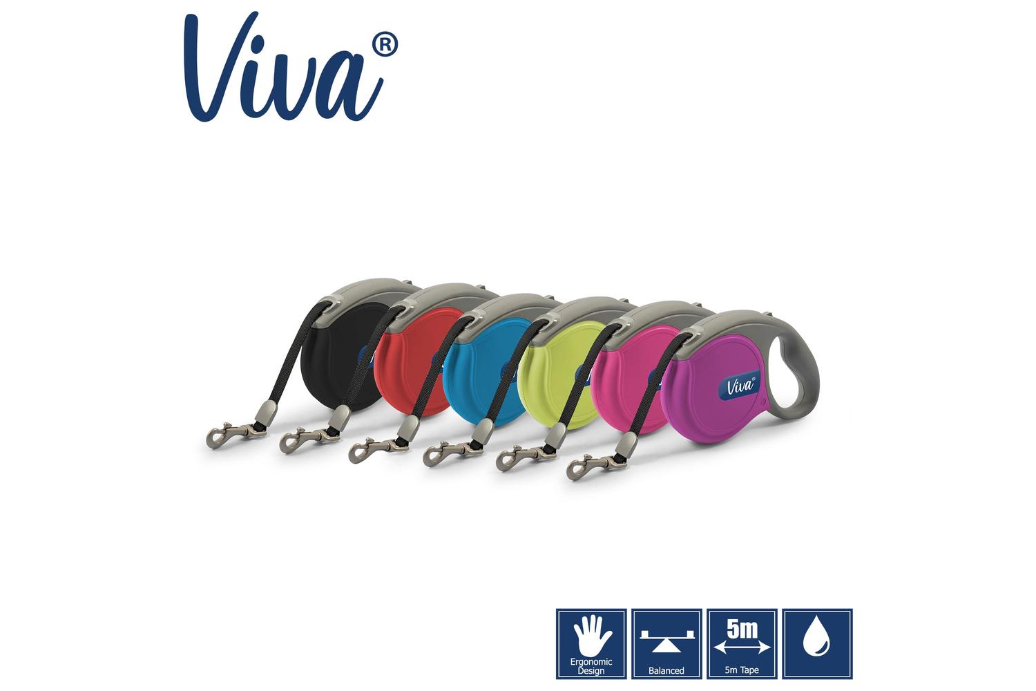 Ancol Bp-86693 - An Viva Ext Lead Blk Med 5m-3