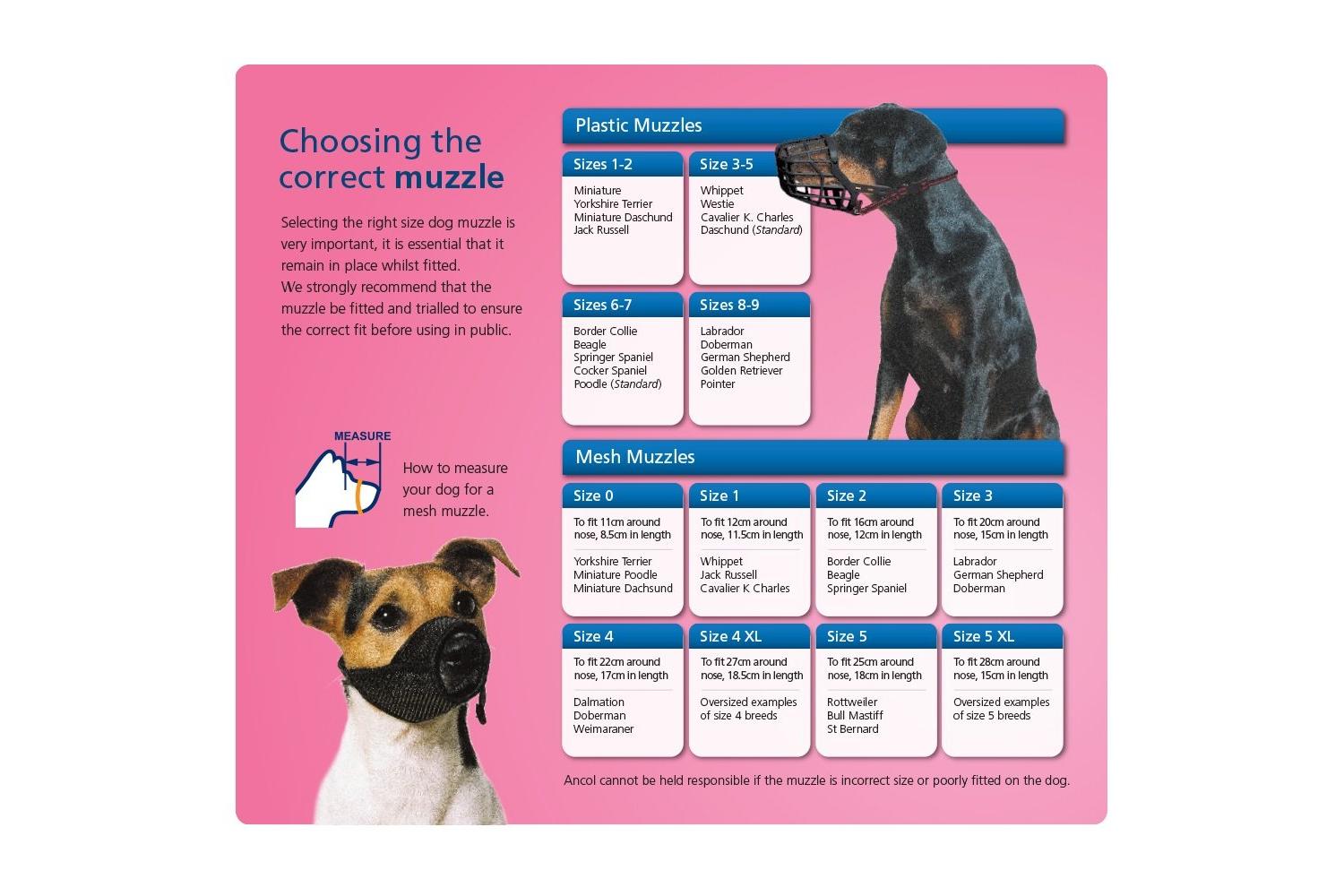 Ancol Bp-866210 - An Plast Dog Muzz Size 7 28x9.5cm-3