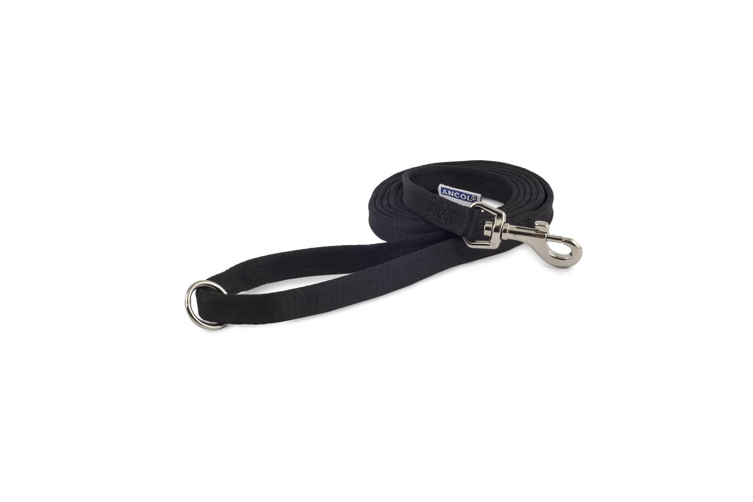 Ancol Bp-551364 - An Nylon Train Lead Blk 2.5cmx8m