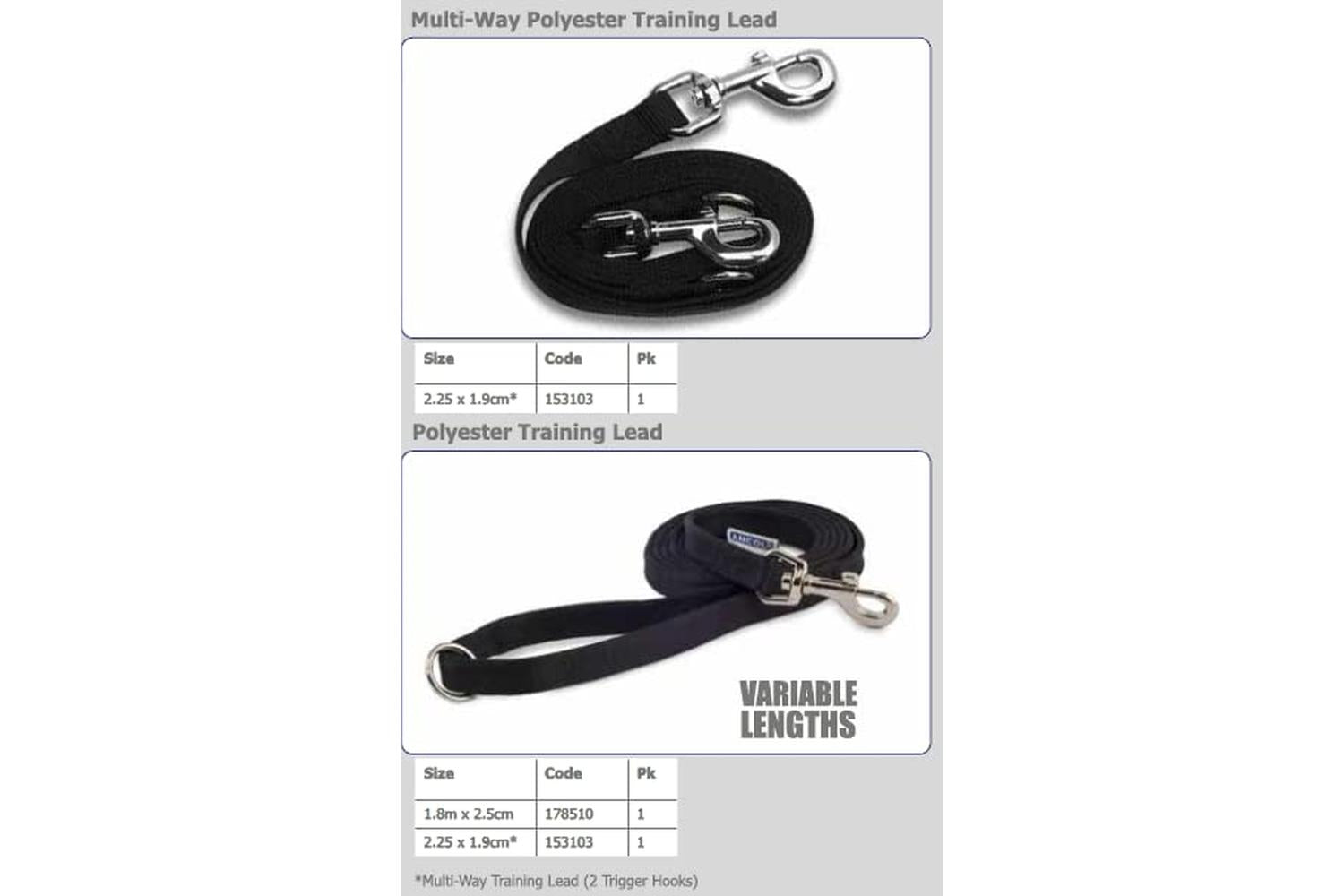 Ancol Bp-551364 - An Nylon Train Lead Blk 2.5cmx8m-3