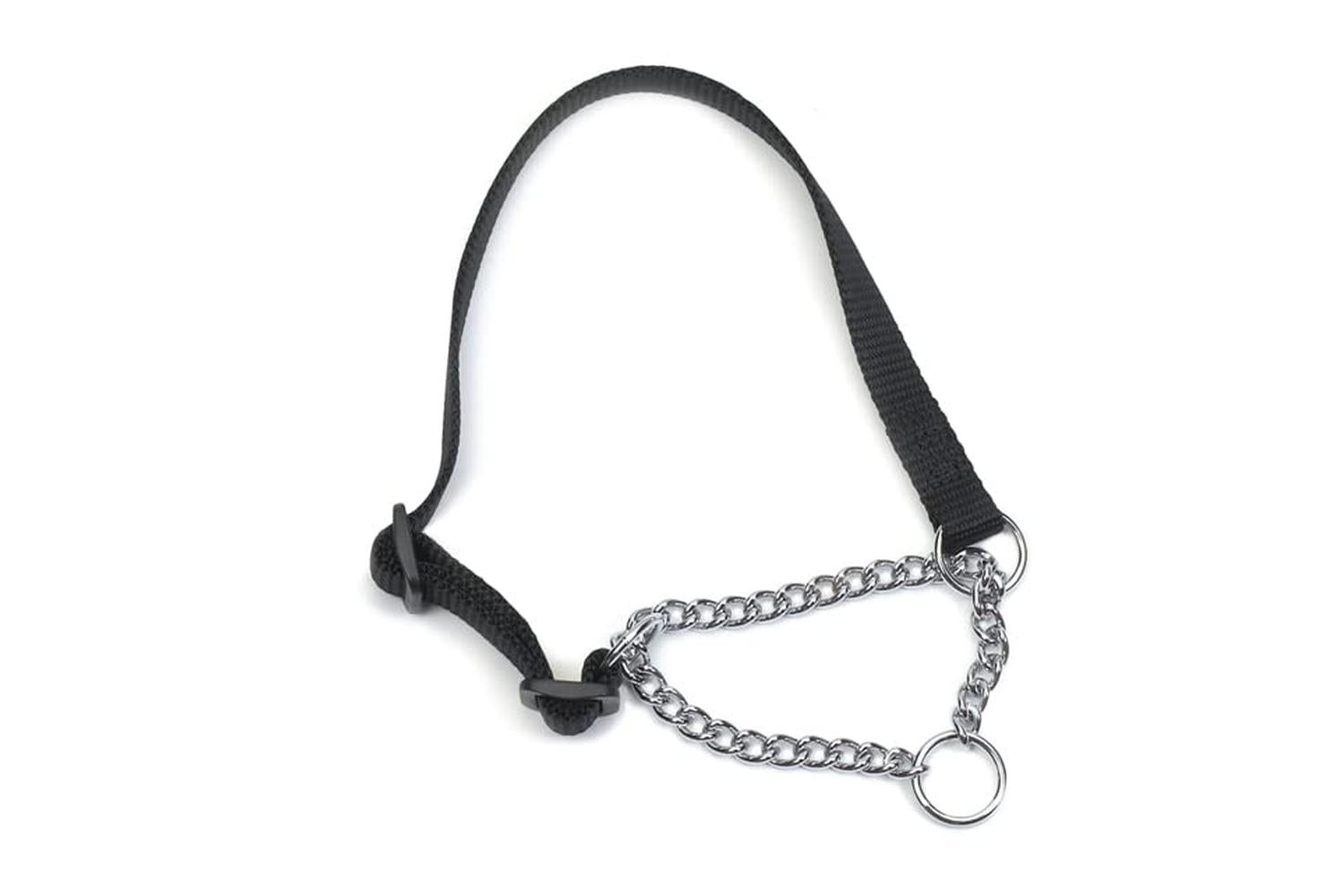 Ancol Bp-872896 - An Nylon Check Chain Blk 35-45cm Sz 2-4-2