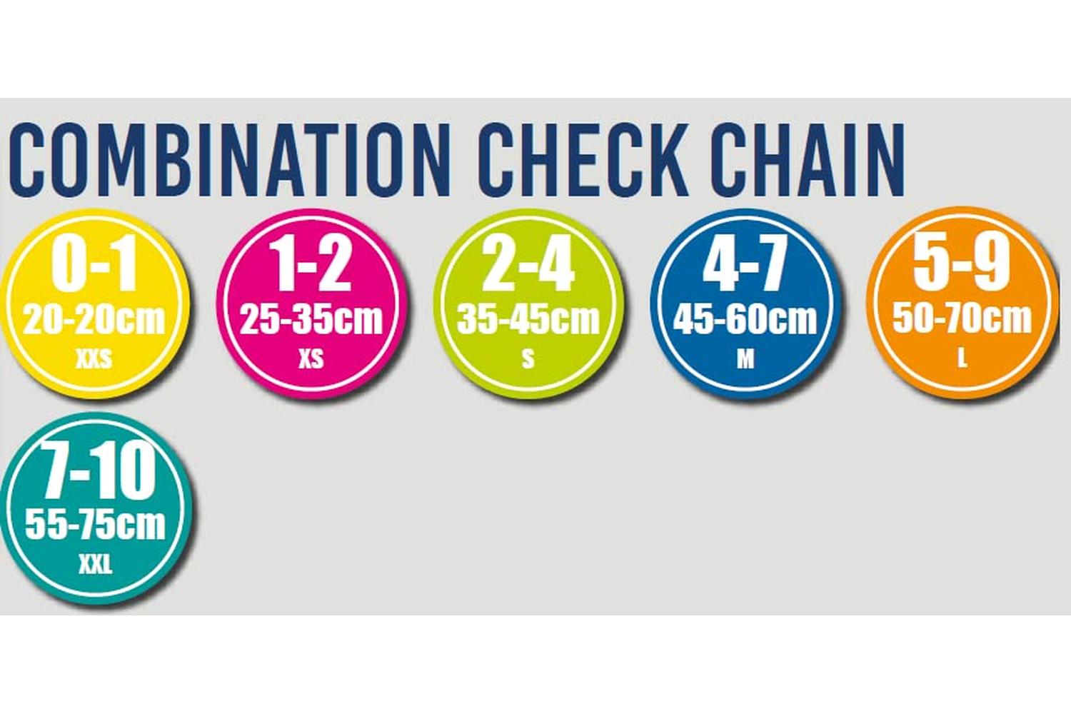 Ancol Bp-831884 - An Nylon Check Chain Red 35-45cm Size2-4-2