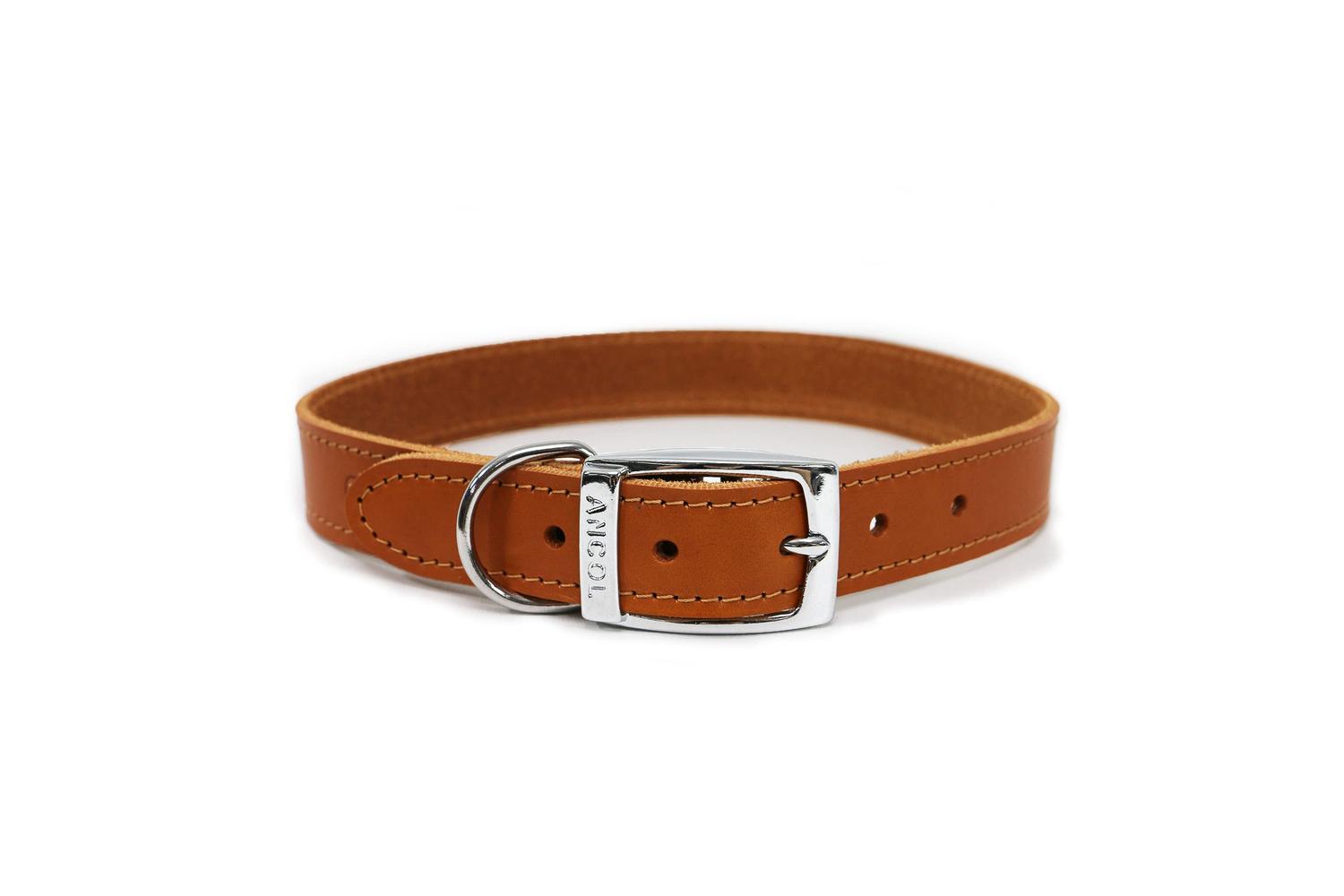 Ancol Bp-892300 - An Leather Collar Tan 28-36cm Size 3